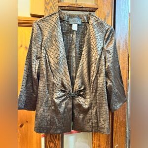 Alex brown textured evening jacket, PM